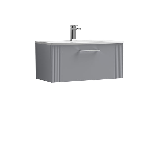 NUIE 800mm Wall Hung Single Drawer Vanity & Basin 4