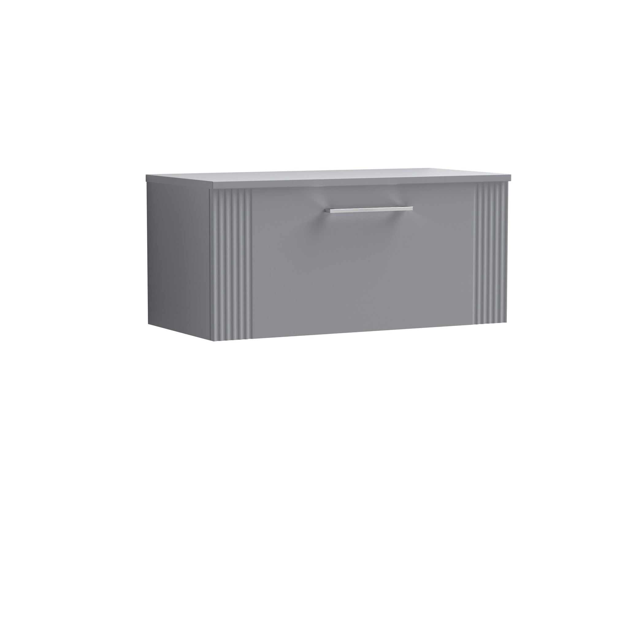 NUIE 800mm Wall Hung Single Drawer Vanity & Worktop
