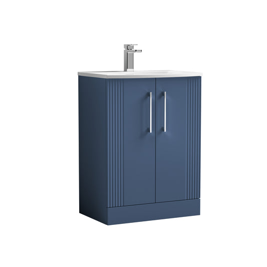 NUIE 600mm Floor Standing 2 Door Vanity & Basin 4