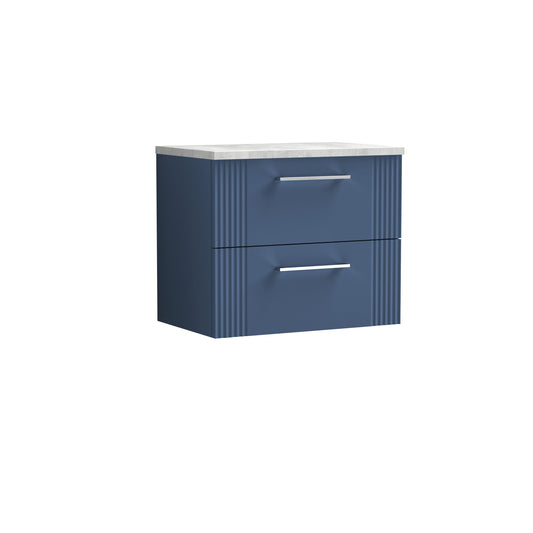 NUIE 600mm Wall Hung 2 Drawer Vanity & Laminate Top