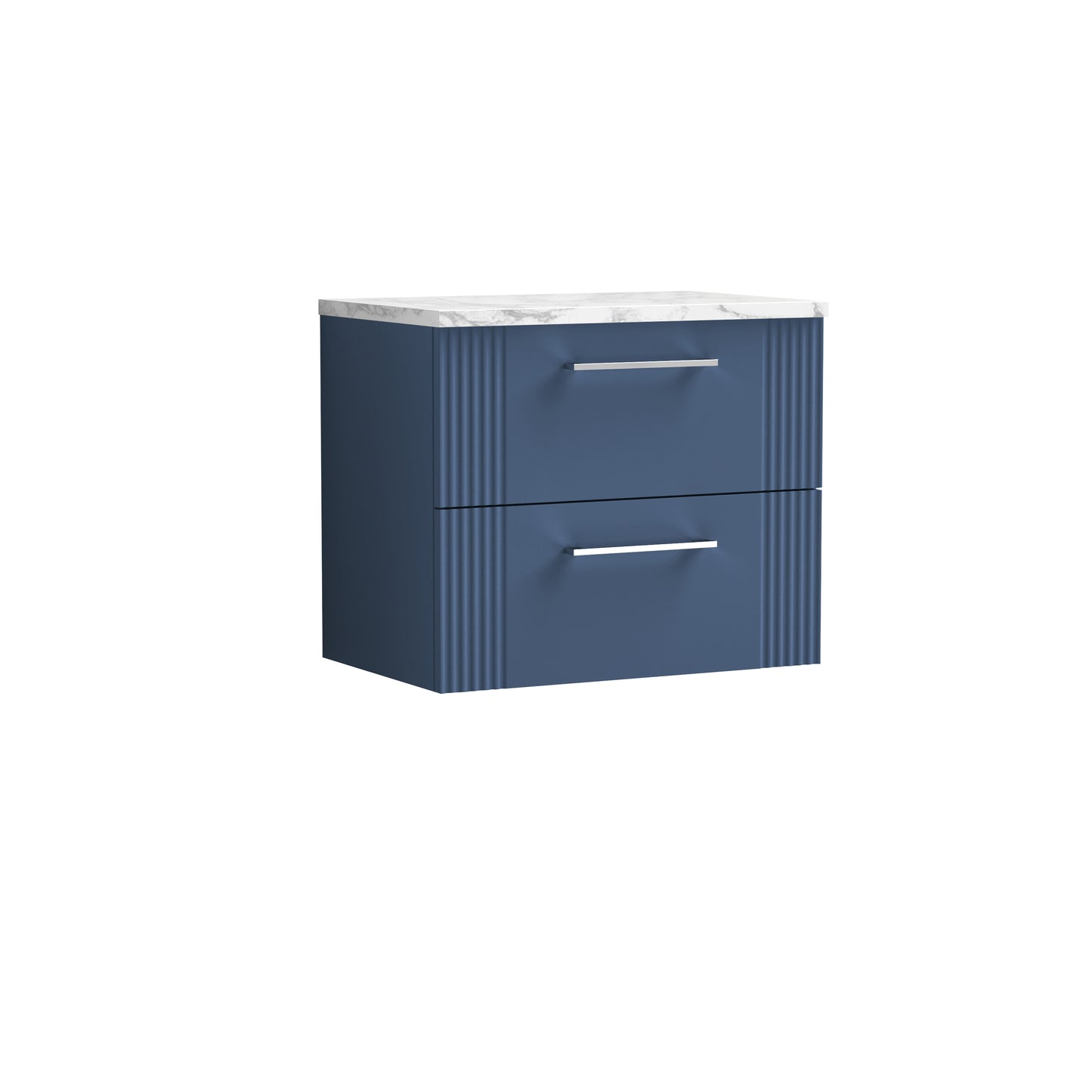 NUIE 600 Wall Hung 2-Drawer Vanity & Laminate Worktop