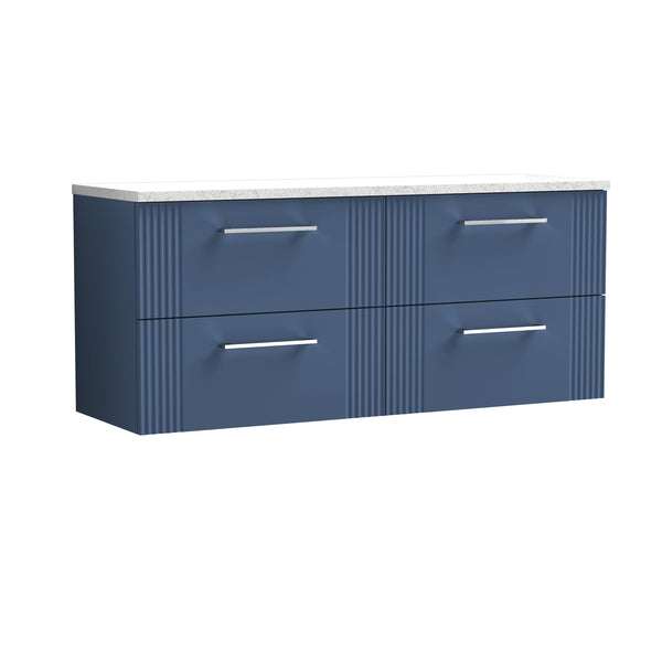 NUIE 1200 Wall Hung 4-Drawer Vanity & Laminate Worktop