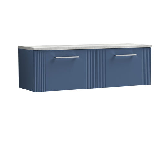 NUIE 1200 Wall Hung 2-Drawer Vanity & Laminate Worktop