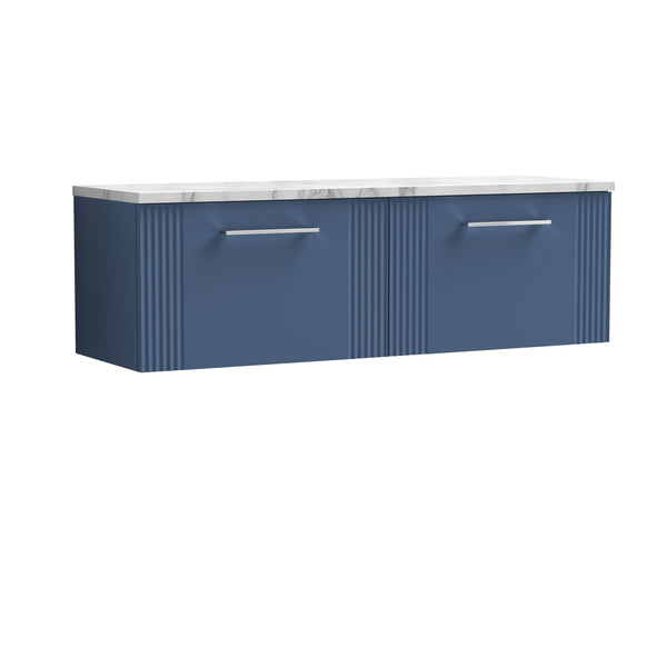 NUIE 1200 Wall Hung 2-Drawer Vanity & Laminate Worktop