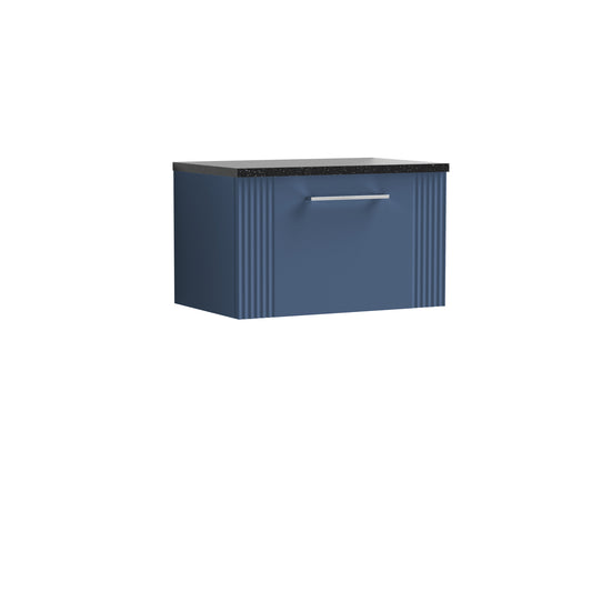 NUIE 600mm Wall Hung Single Drawer Vanity & Laminate Top