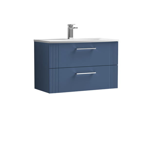 NUIE 800mm Wall Hung 2 Drawer Vanity & Basin 4