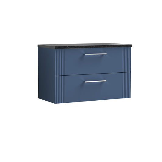 NUIE 800mm Wall Hung 2 Drawer Vanity & Laminate Top