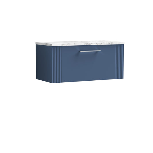 NUIE 800 Wall Hung Single Drawer Vanity & Laminate Worktop