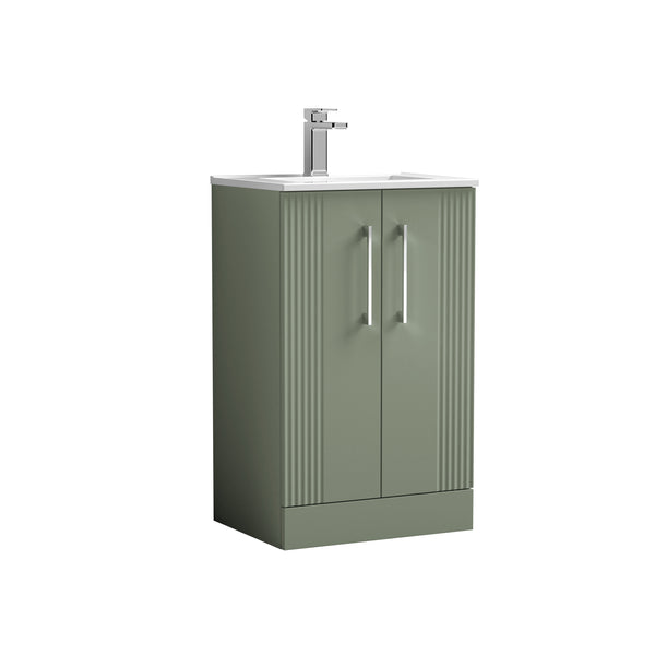 NUIE 500mm Floor Standing 2 Door Vanity & Basin 2