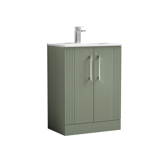 NUIE 600mm Floor Standing 2 Door Vanity & Basin 2