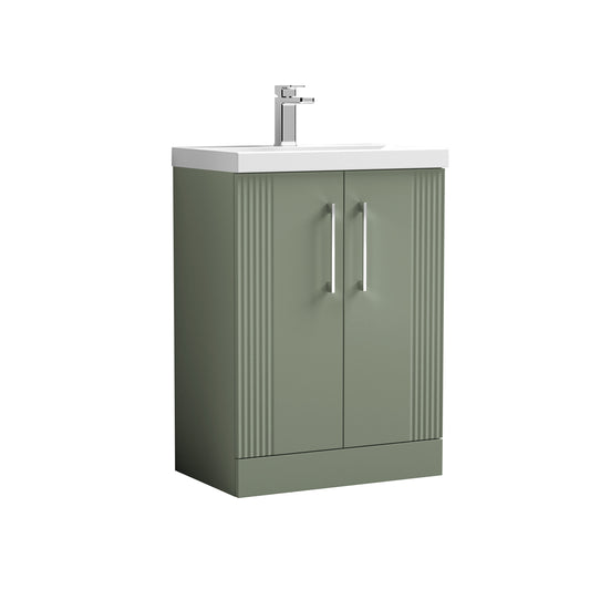 NUIE 600mm Floor Standing 2 Door Vanity & Basin 3