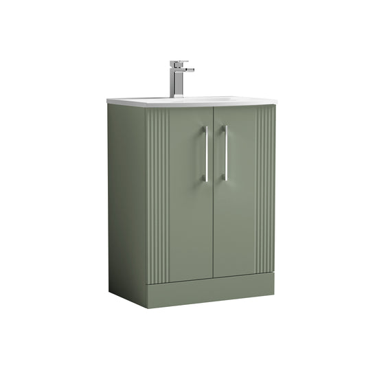 NUIE 600mm Floor Standing 2 Door Vanity & Basin 4