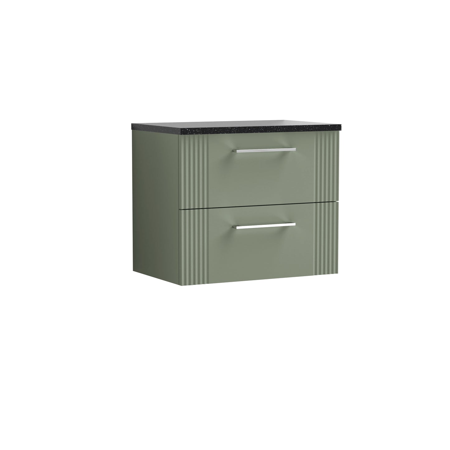 NUIE 600mm Wall Hung 2 Drawer Vanity & Laminate Top