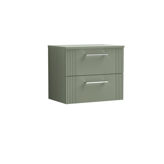 NUIE 600mm Wall Hung 2 Drawer Vanity & Worktop