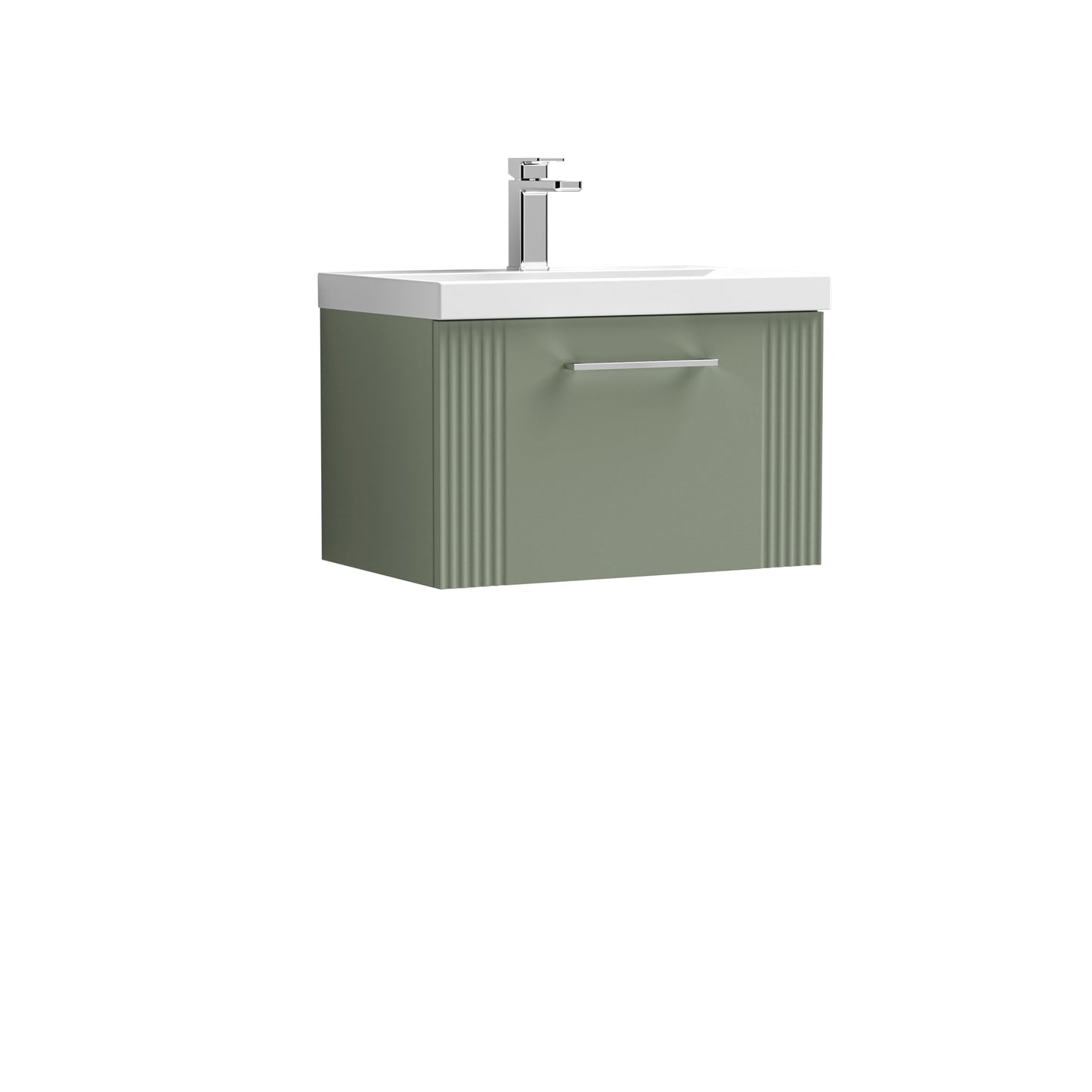 NUIE 600mm Wall Hung Single Drawer Vanity & Basin 3