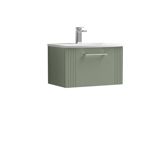 NUIE 600mm Wall Hung Single Drawer Vanity & Basin 4