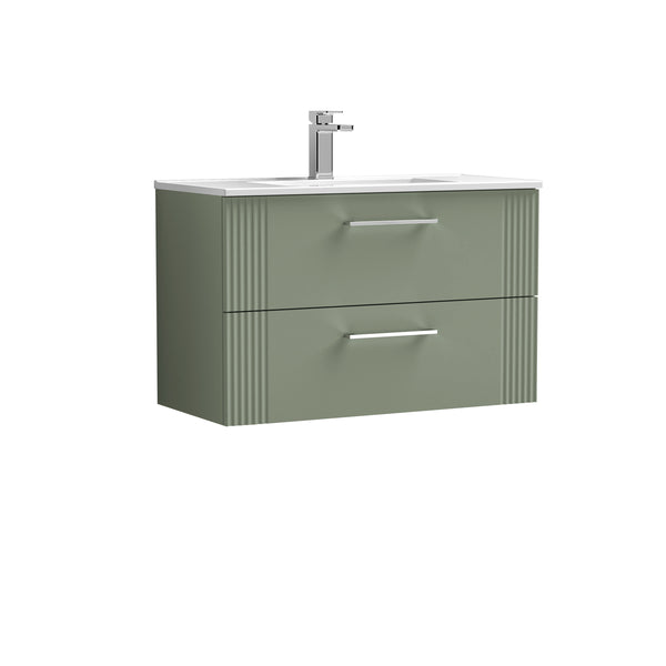 NUIE 800mm Wall Hung 2 Drawer Vanity & Basin 2