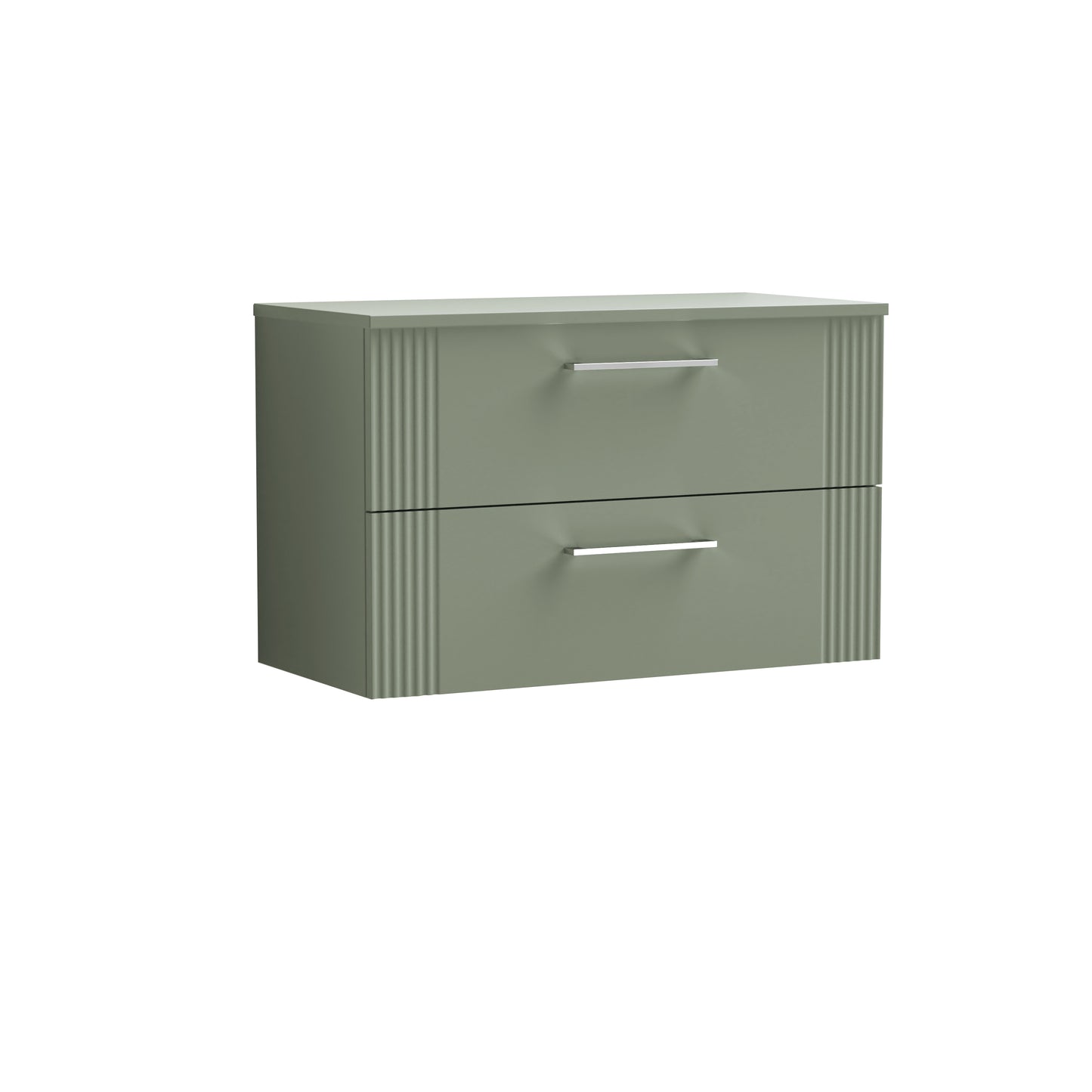 NUIE 800mm Wall Hung 2 Drawer Vanity & Worktop