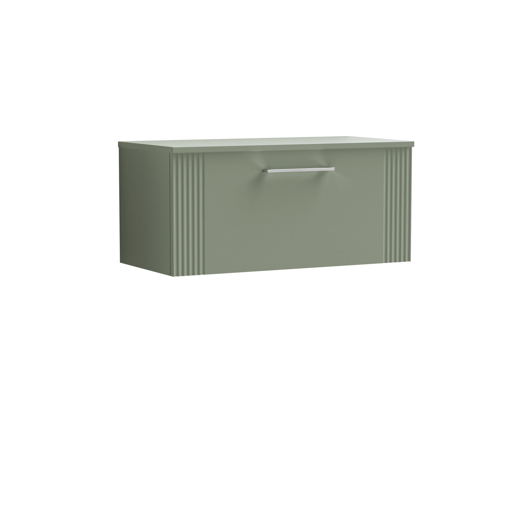 NUIE 800mm Wall Hung Single Drawer Vanity & Worktop