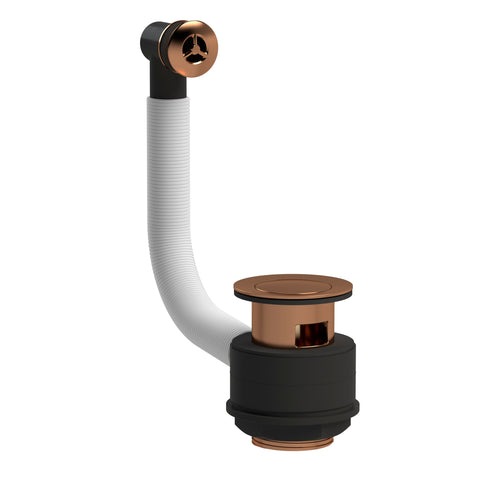 NUIE Stone Basin Waste With Brass Overflow - Brushed Bronze