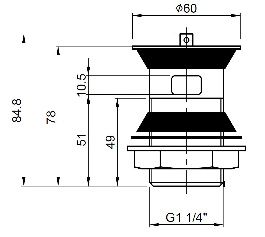 NUIE Basin Plug And Chain