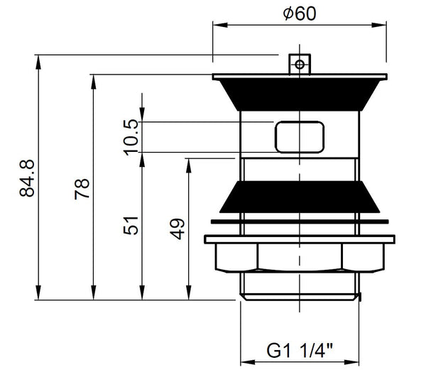 NUIE Basin Plug And Chain