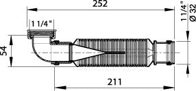 NUIE Waste Trap For Furniture Basins