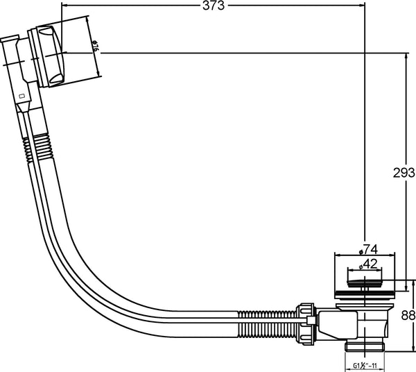 NUIE Pop Up Bath Waste