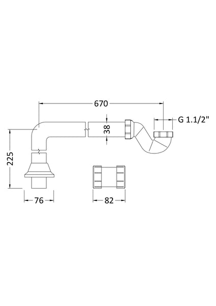 Hudson Reed Shallow Seal Trap