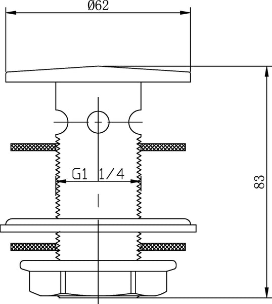 NUIE Flip Top Basin Waste