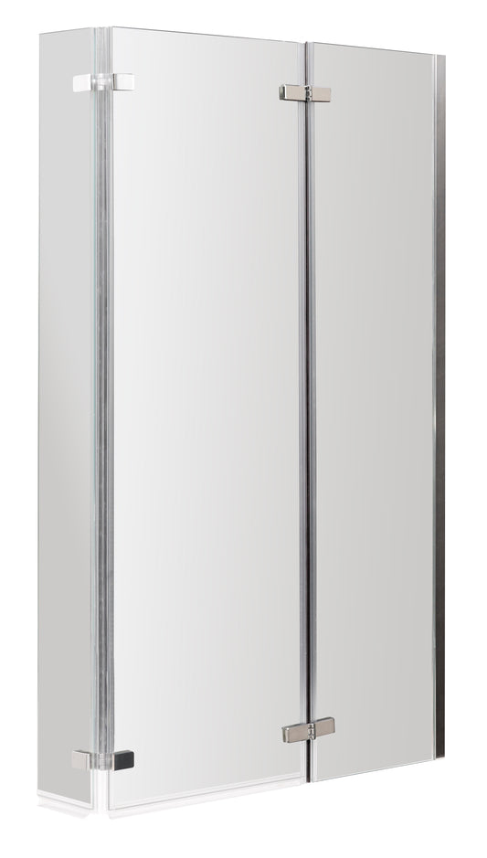 NUIE L-Shaped Hinged Bath Screen