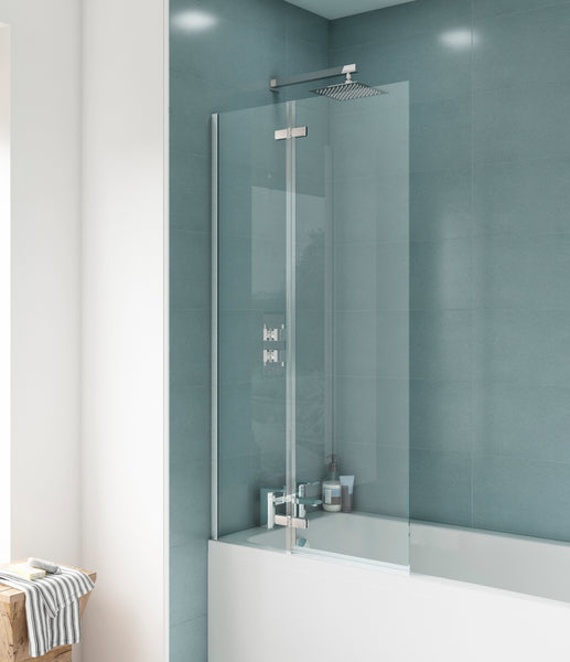 NUIE Square Hinged Bath Screen