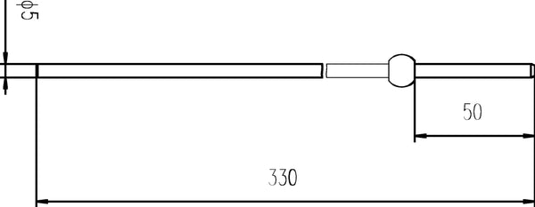 Hudson Reed Extended Horizontal Rod