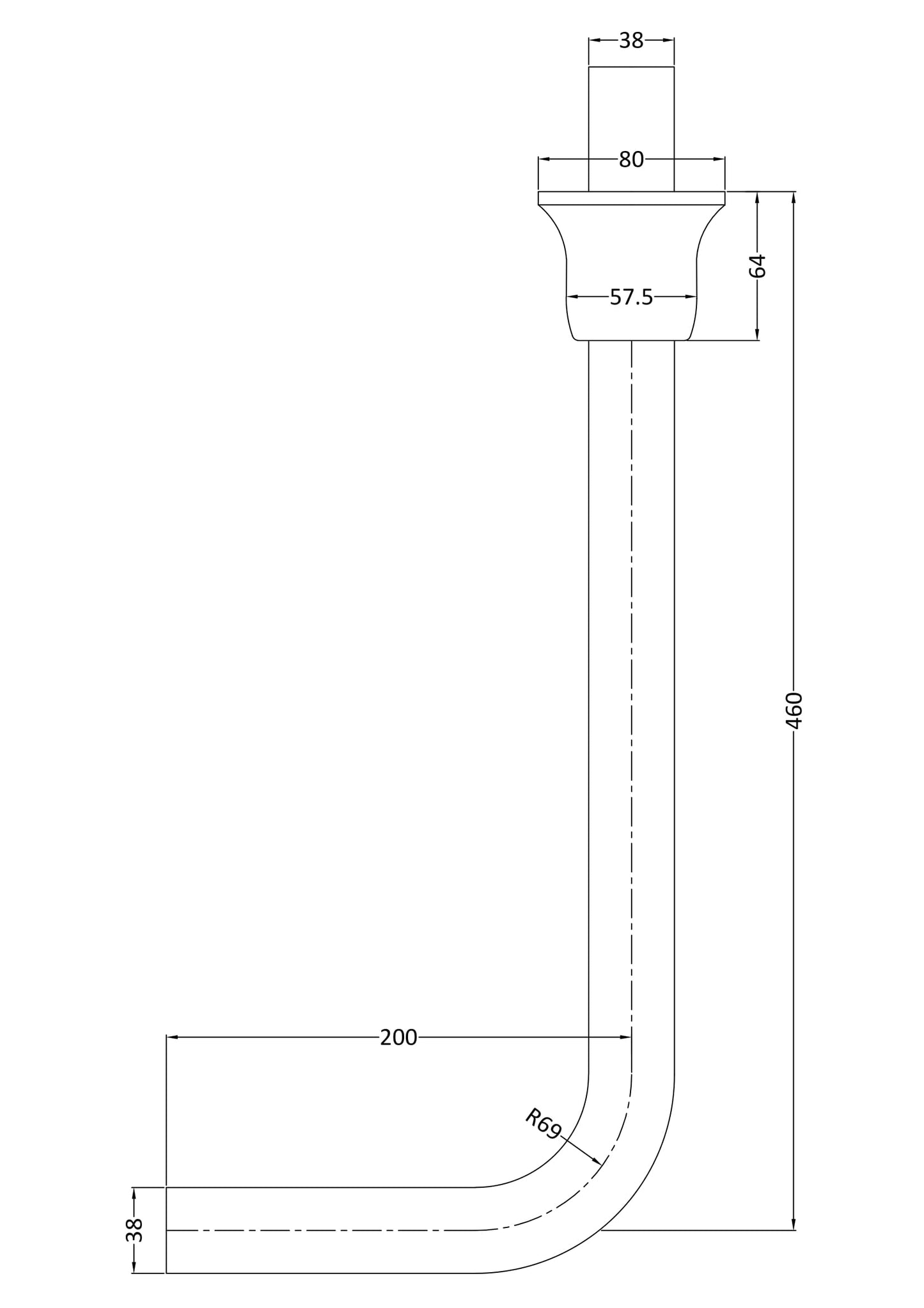 Hudson Reed Low Level Flush Pipe Pack