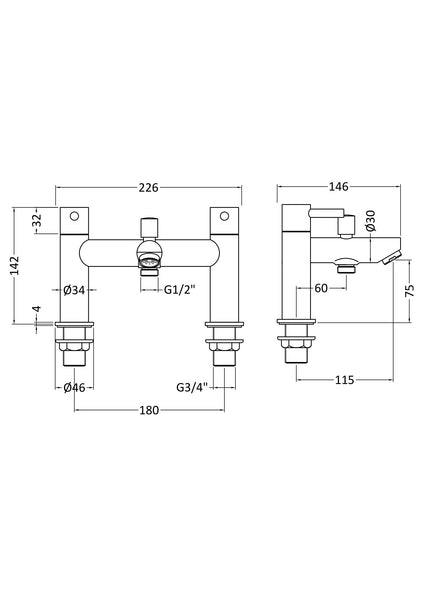 NUIE Bath Shower Mixer