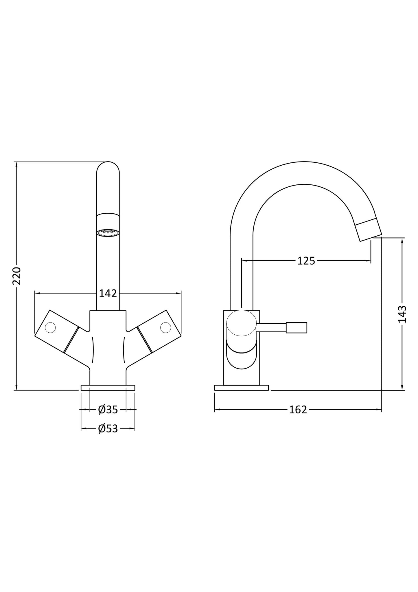 NUIE Mono Basin Mixer