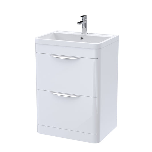 NUIE 600mm Floor Standing Vanity & Polymarble Basin