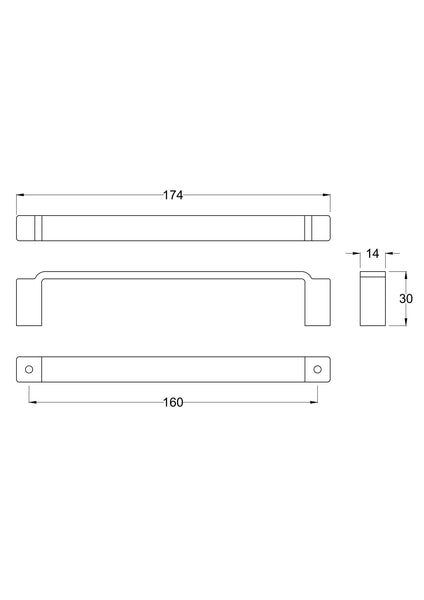 Hudson Reed Art Deco Chrome Handle