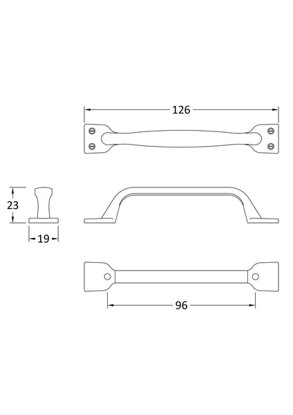 NUIE Strap Handle 96mm