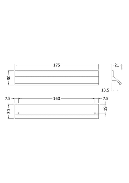 NUIE Profile Handle 160mm