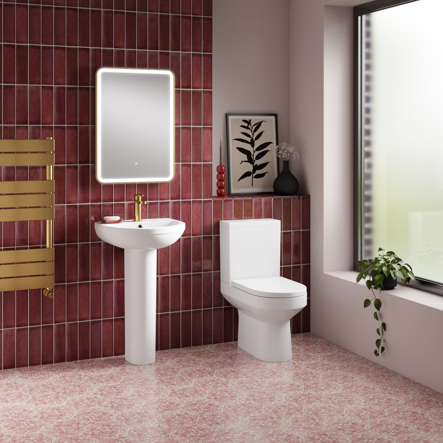 NUIE 500mm Basin & Pedestal