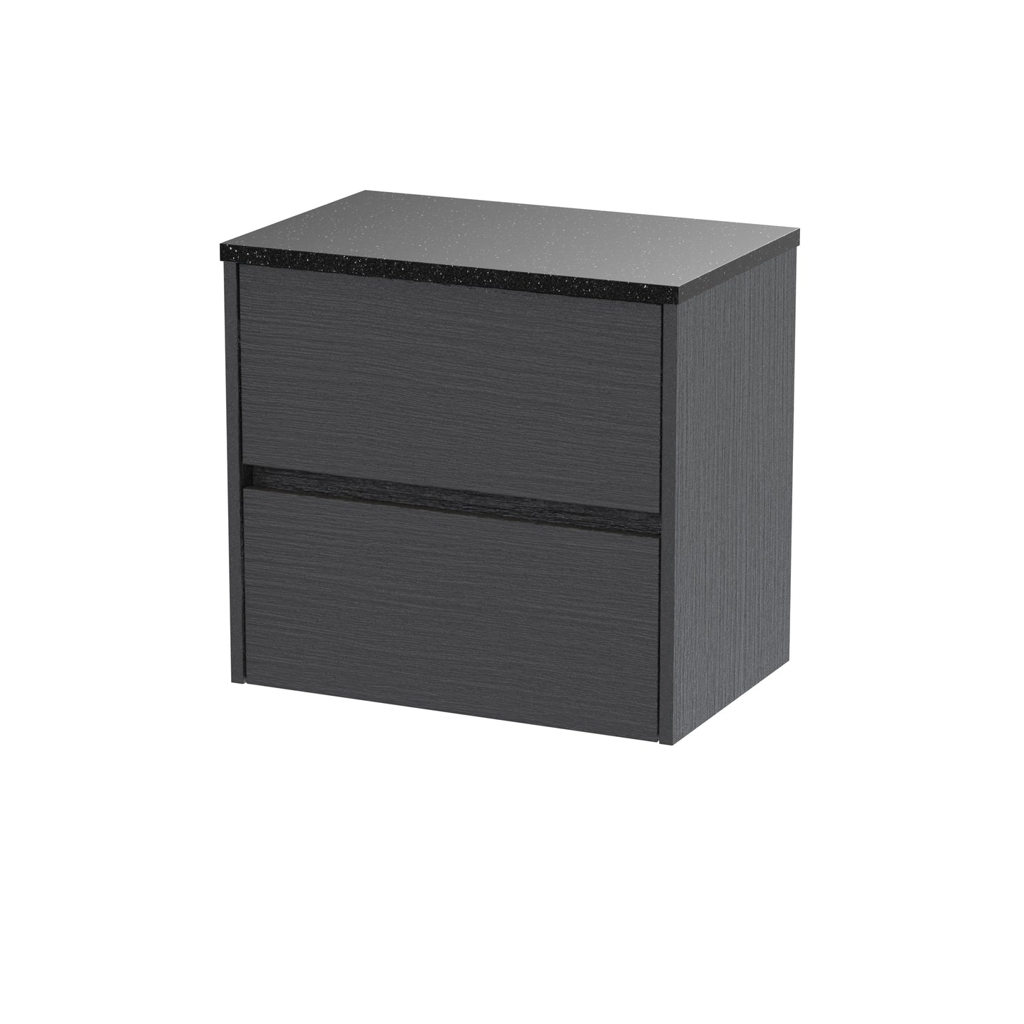NUIE 600mm Wall Hung 2 Drawer Unit & Worktop