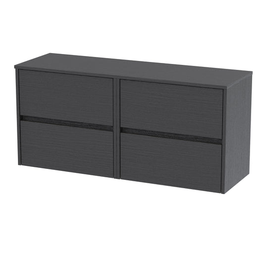 NUIE 1200mm Wall Hung 4 Drawer Unit & Worktop
