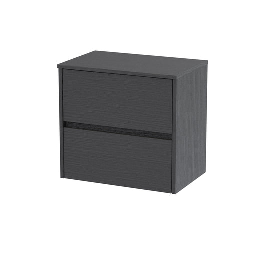 NUIE 600mm Wall Hung 2 Drawer Unit & Worktop