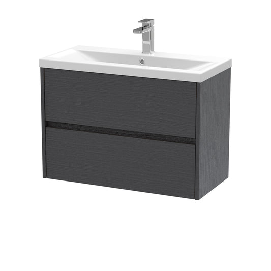 NUIE 800mm Wall Hung 2 Drawer Unit & Basin 1