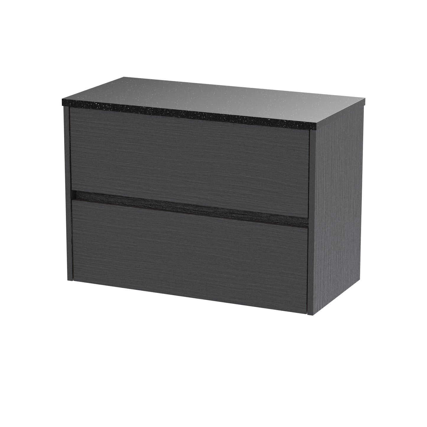 NUIE 800mm Wall Hung 2 Drawer Unit & Worktop