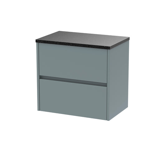 NUIE 600mm Wall Hung 2 Drawer Unit & Worktop