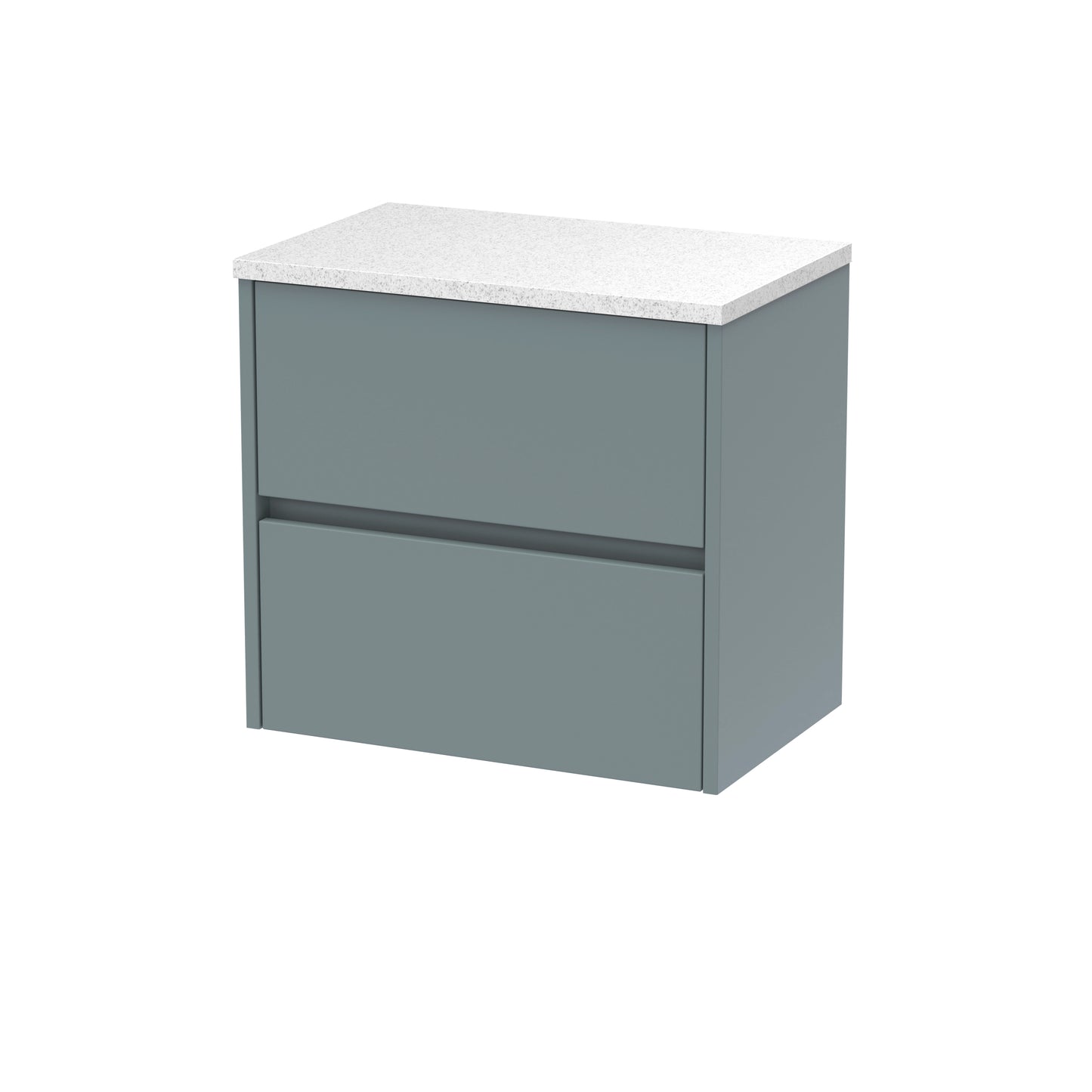 NUIE 600mm Wall Hung 2 Drawer Unit & Worktop