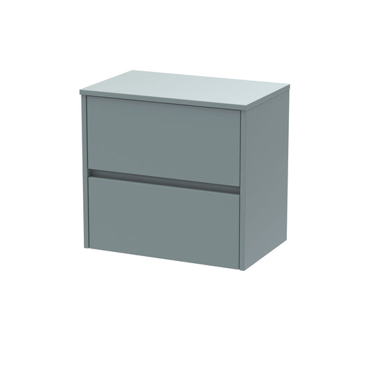 NUIE 600mm Wall Hung 2 Drawer Unit & Worktop