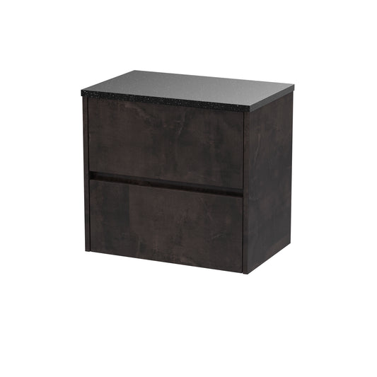 NUIE 600mm Wall Hung 2 Drawer Unit & Worktop